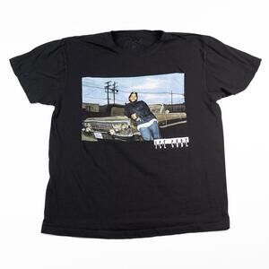 Ice Cube Graphic T-Shirt Men’s Large – Classic Car Photo Black Rap Tee